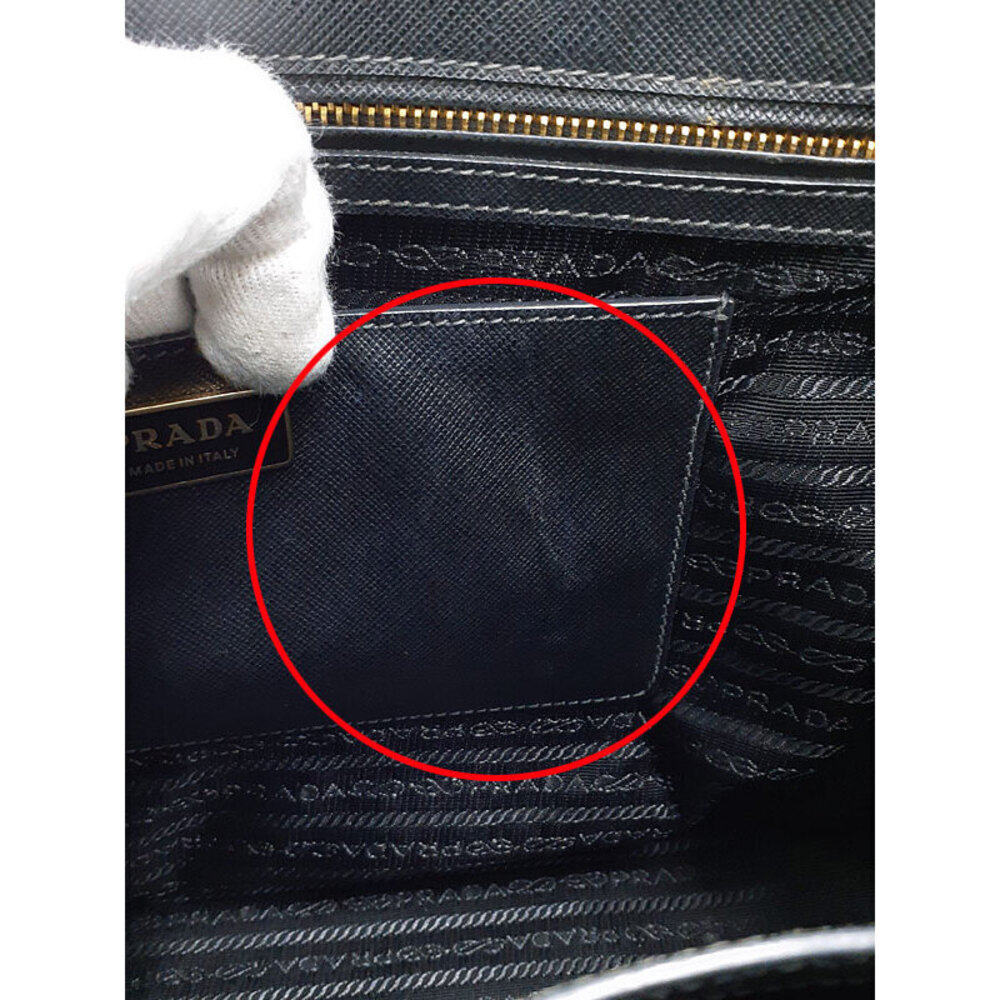 PRADA Saffiano Leather Handbag Bag - Picture 7 of 9